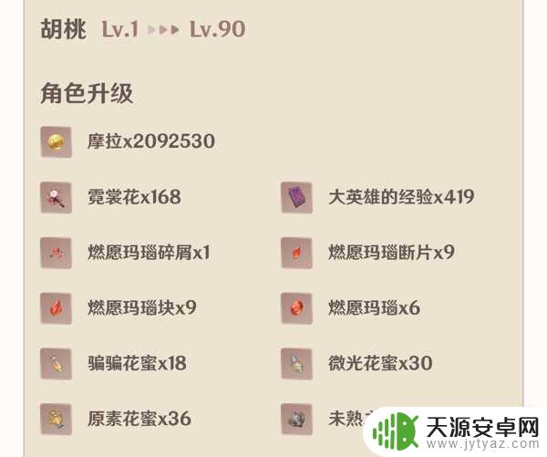 原神胡桃突破材料要什么 原神胡桃突破材料最新汇总