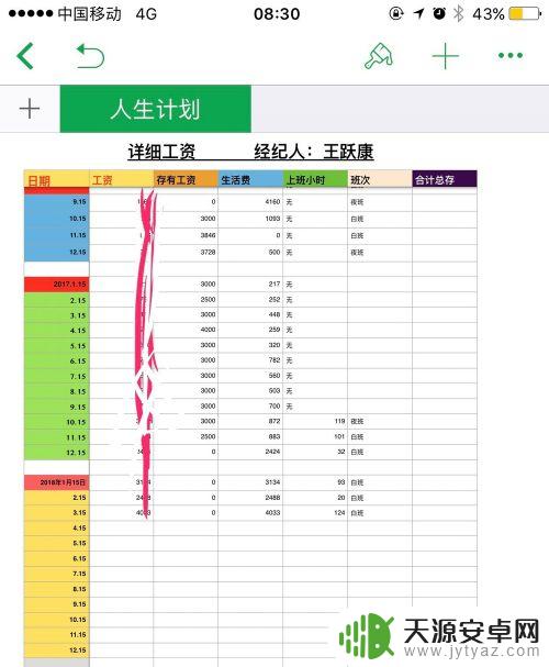 苹果手机跌价日期表格怎么设置 苹果手机自带办公表格功能
