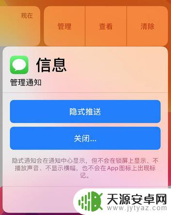 苹果手机如何设置隐藏通知 如何在 iPhone 上设置隐式推送通知