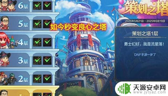 DNF手游:“良心之塔”奖励曝光!提升1520抗魔,副C小号飞速升级