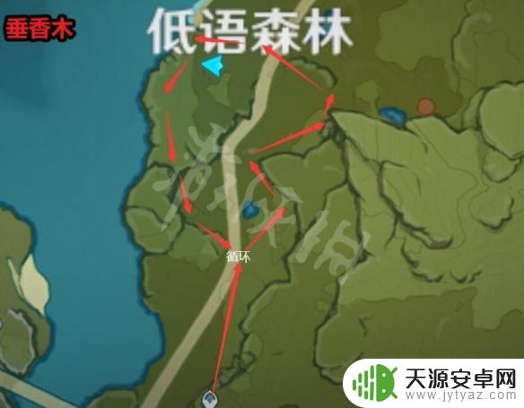 原神垂木 垂香木在《原神》中的分布路线图