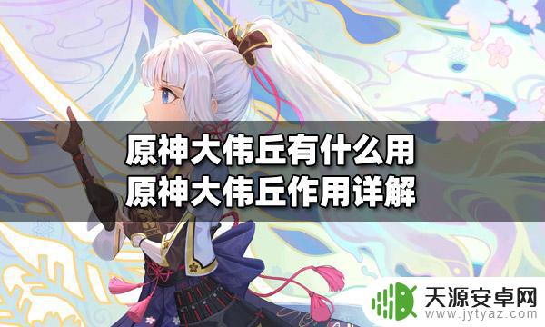 原神遇见大伟丘要干嘛 原神大伟丘有什么作用