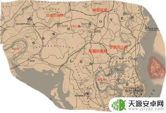 荒野大镖客2营地线索 荒野大镖客2线上模式营地分布位置一览表